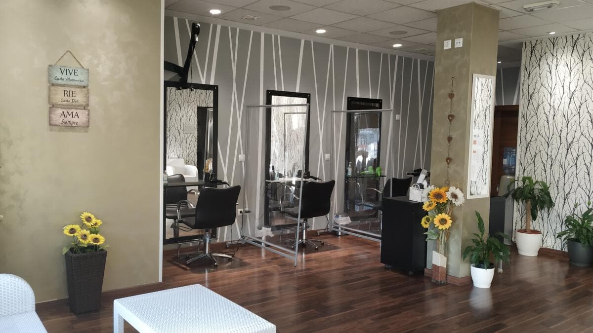 Interior de la peluqueria